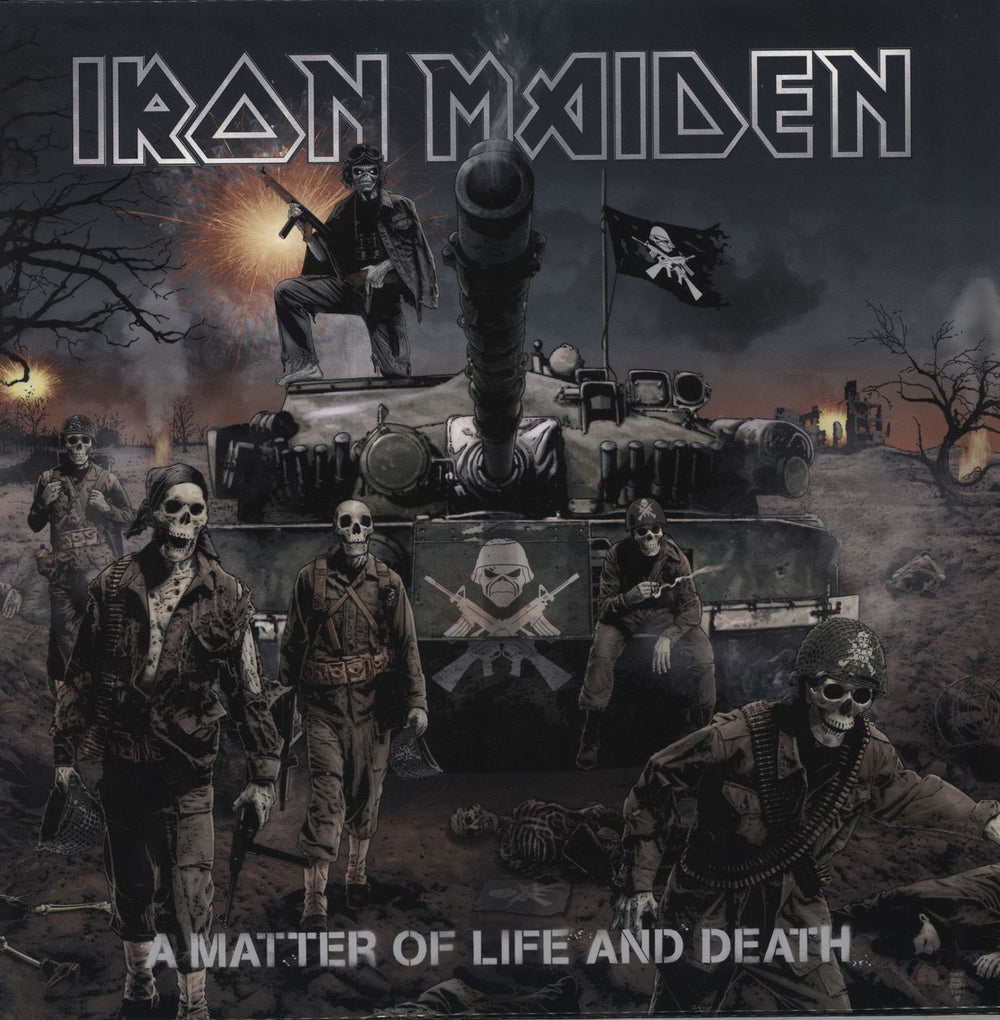 Iron Maiden A Matter Of Life And Death - 180 Gram UK 2-LP vinyl record set (Double LP Album) 0190295851958