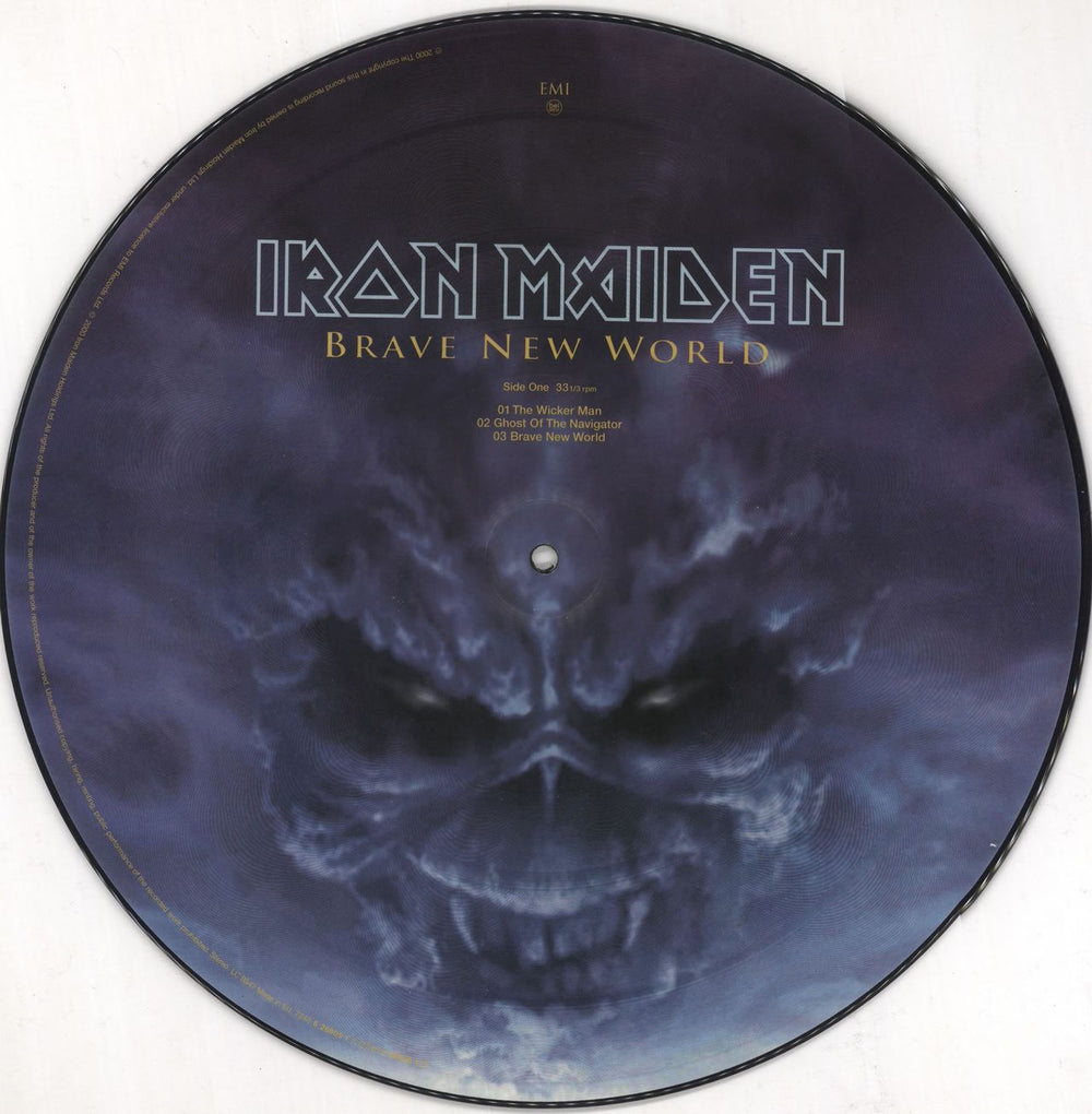Iron Maiden Brave New World - EX UK picture disc LP (vinyl picture disc album) IROPDBR353030