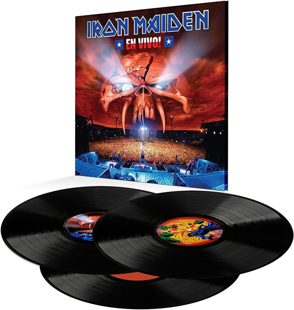 Iron Maiden En Vivo! - Remastered 180 Gram - Sealed UK 3-LP vinyl record set (Triple LP Album) 0190295836436