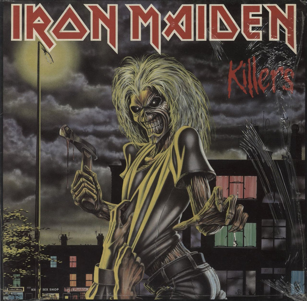 Iron Maiden Killers - 1st - Shrink UK vinyl LP album (LP record) EMC3357