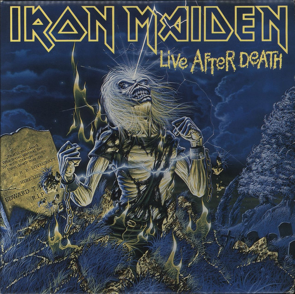Iron Maiden Live After Death Yugoslavian 2-LP vinyl record set (Double LP Album) LSEMI14005/6