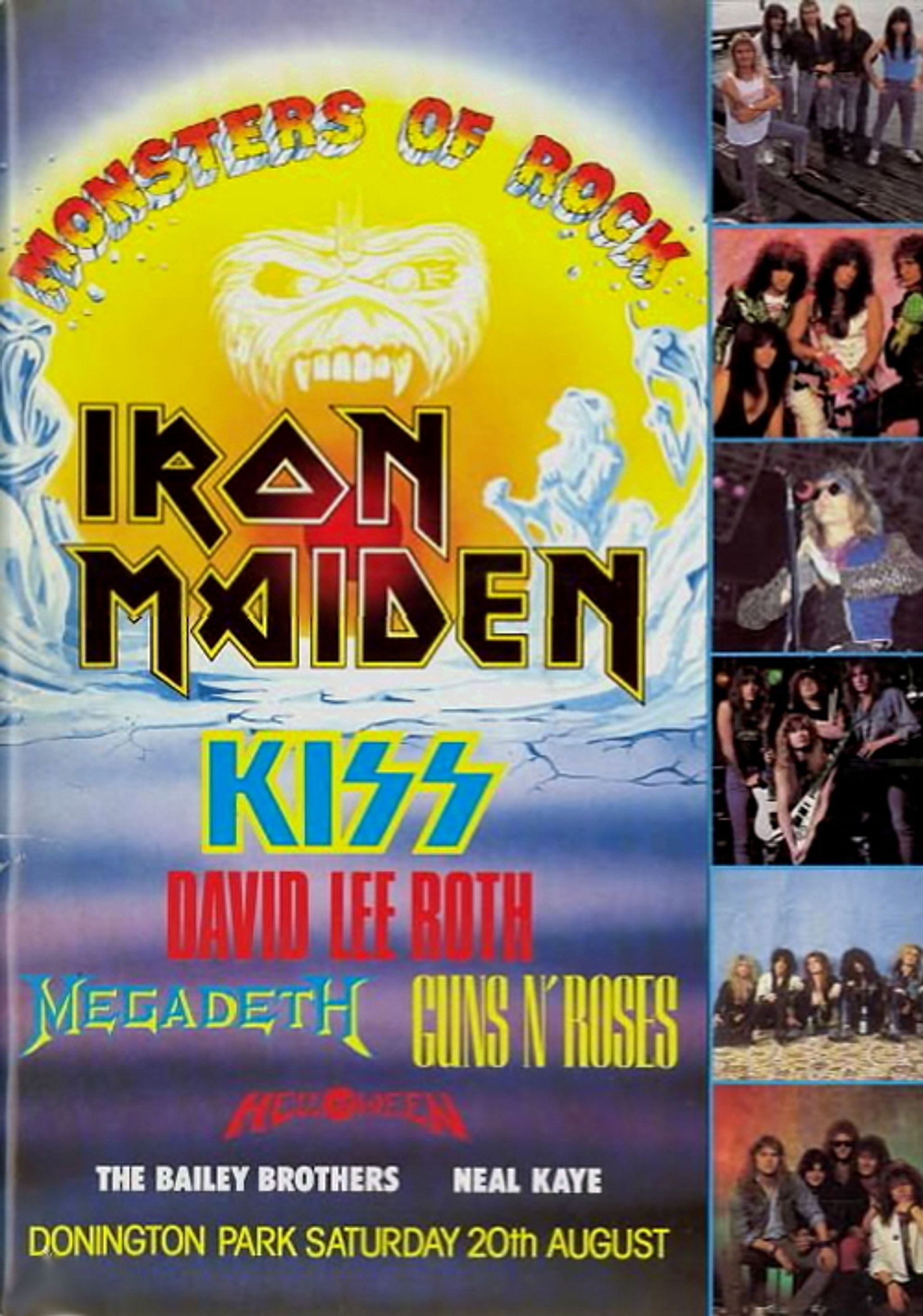 Iron Maiden Monsters Of Rock - 1988 Programme UK tour programme PROGRAMME