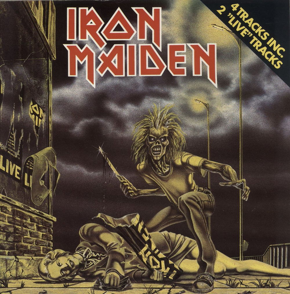Iron Maiden Sanctuary - Uncensored - VG Dutch 12" vinyl single (12 inch record / Maxi-single) 1AK052Z-07390