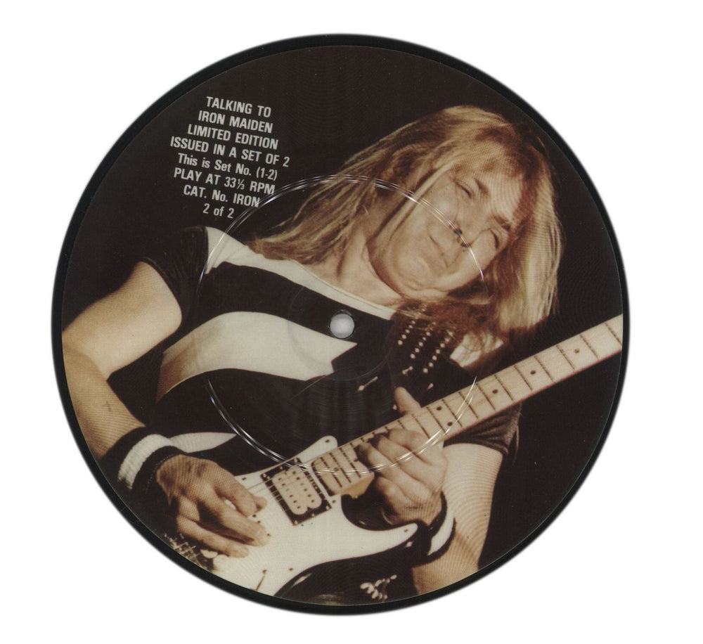 Iron Maiden Talking To Iron Maiden UK 7" vinyl picture disc (7 inch picture disc single)