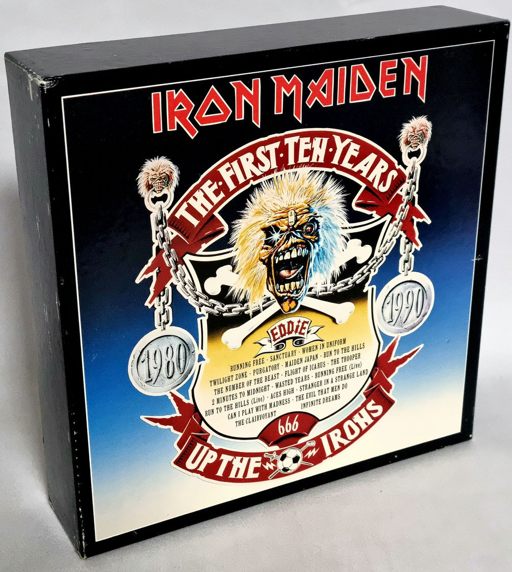 Iron Maiden The First Ten Years Box 1980-1990 - EX UK Vinyl Box Set IRN1~10