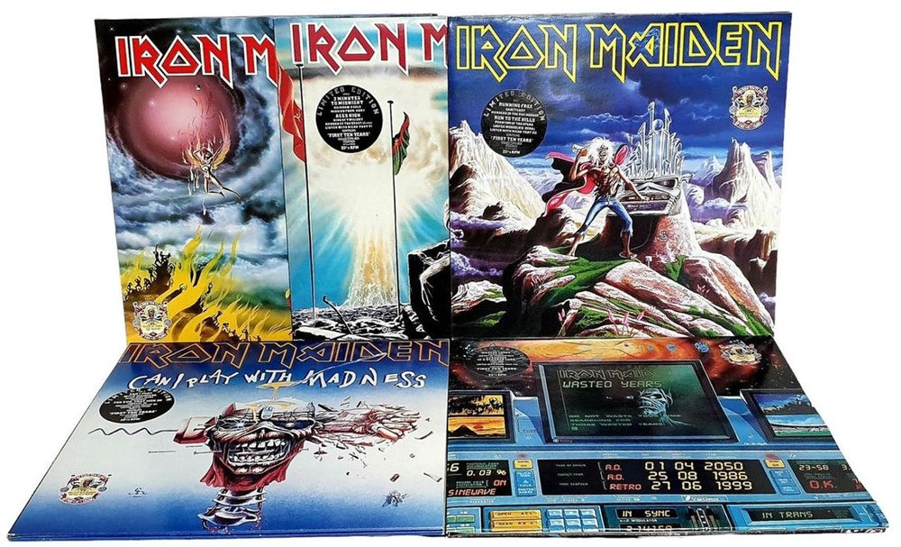 Iron Maiden The First Ten Years Box - EX++ UK Vinyl Box Set Deleted