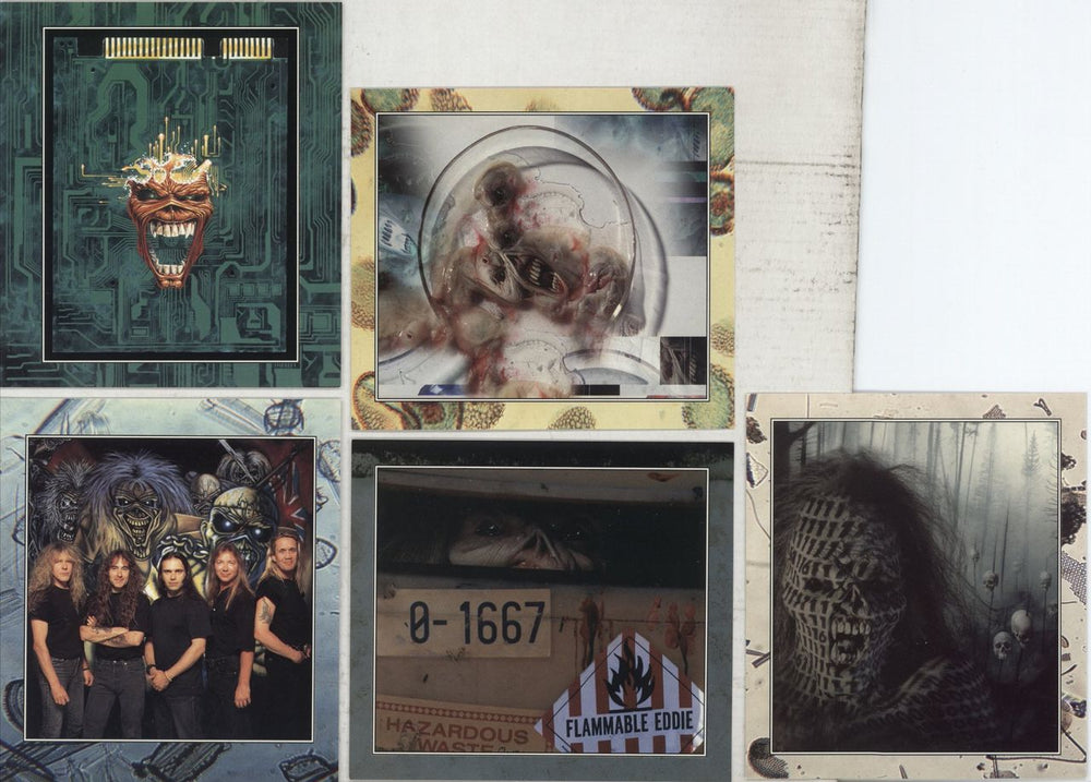 Iron Maiden Virus - CD 1 & 2 + postcards UK 2-CD single set (Double CD single) 1996