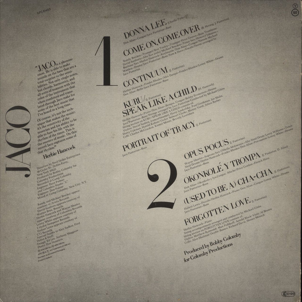 Jaco Pastorius Jaco Pastorius Dutch vinyl LP album (LP record)