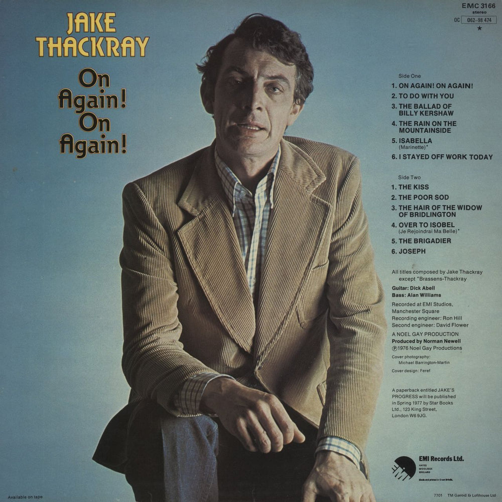 Jake Thackray On Again! On Again! UK vinyl LP album (LP record)