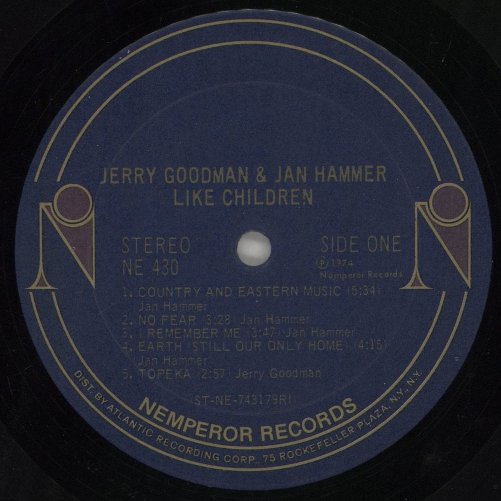 Jan Hammer Like Children US vinyl LP album (LP record) JNHLPLI213114