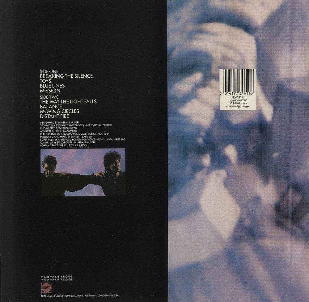 Jansen-Barbieri Worlds In A Small Room UK vinyl LP album (LP record) 5014177346118