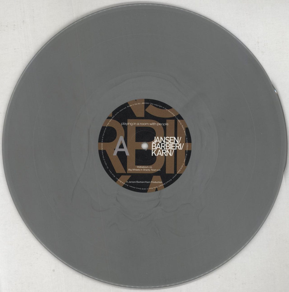 JBK Playing In A Room With People - Silver vinyl UK 2-LP vinyl record set (Double LP Album) KZK2LPL848896