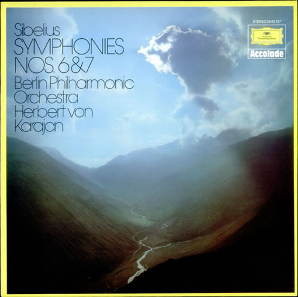 Jean Sibelius Symphonies Nos. 6 & 7 German vinyl LP album (LP record) 2542137