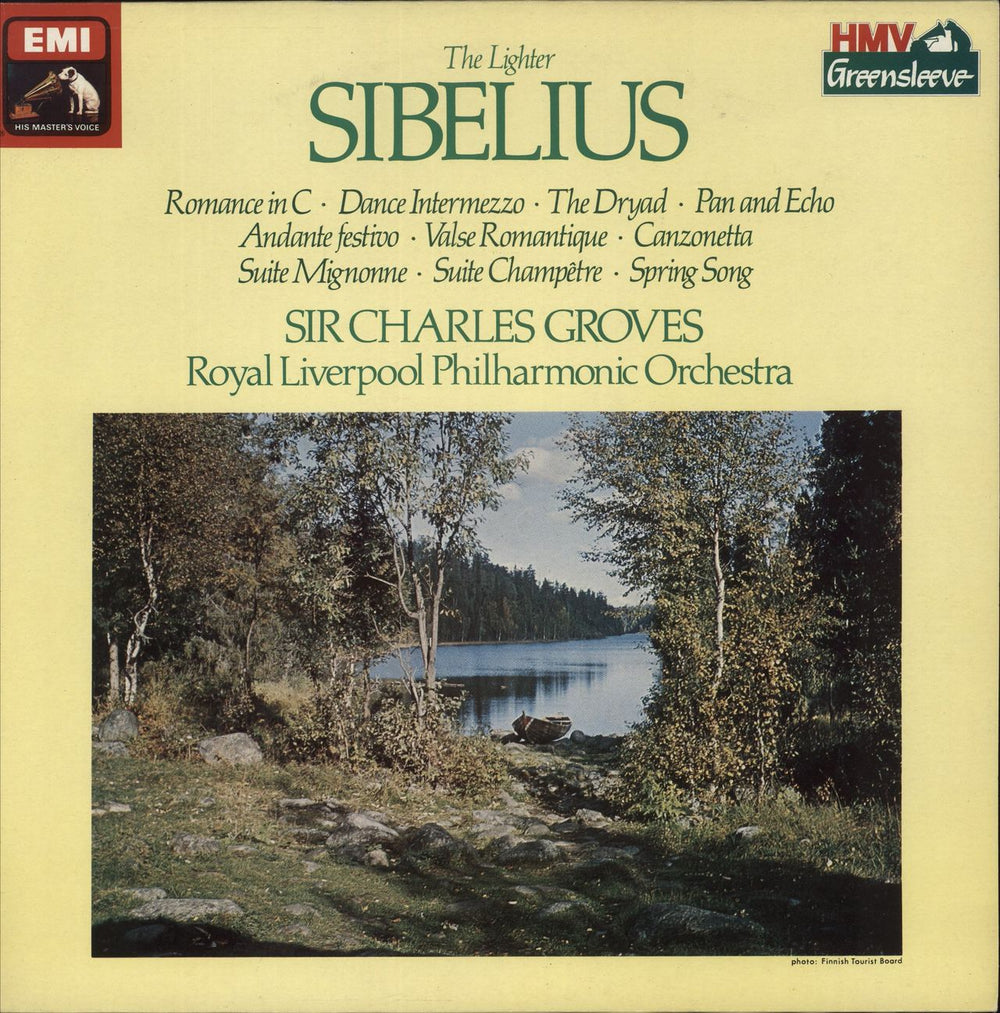 Jean Sibelius The Lighter Sibelius UK vinyl LP album (LP record) ESD10-6227-1