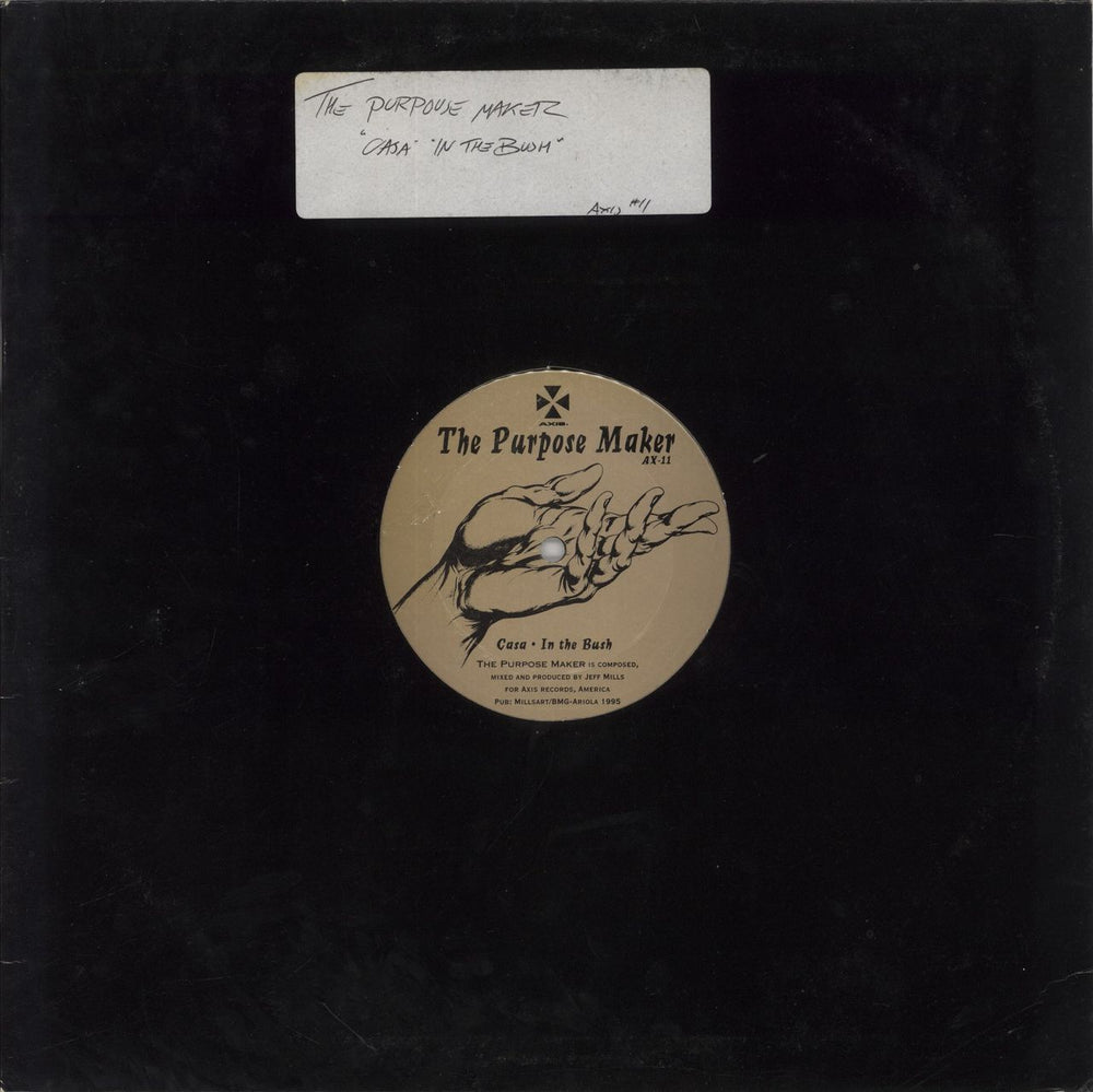 Jeff Mills The Purpose Maker US Promo 12" vinyl single (12 inch record / Maxi-single) AX-11
