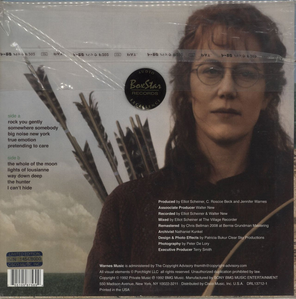 Jennifer Warnes The Hunter - EX US vinyl LP album (LP record) 705105875699