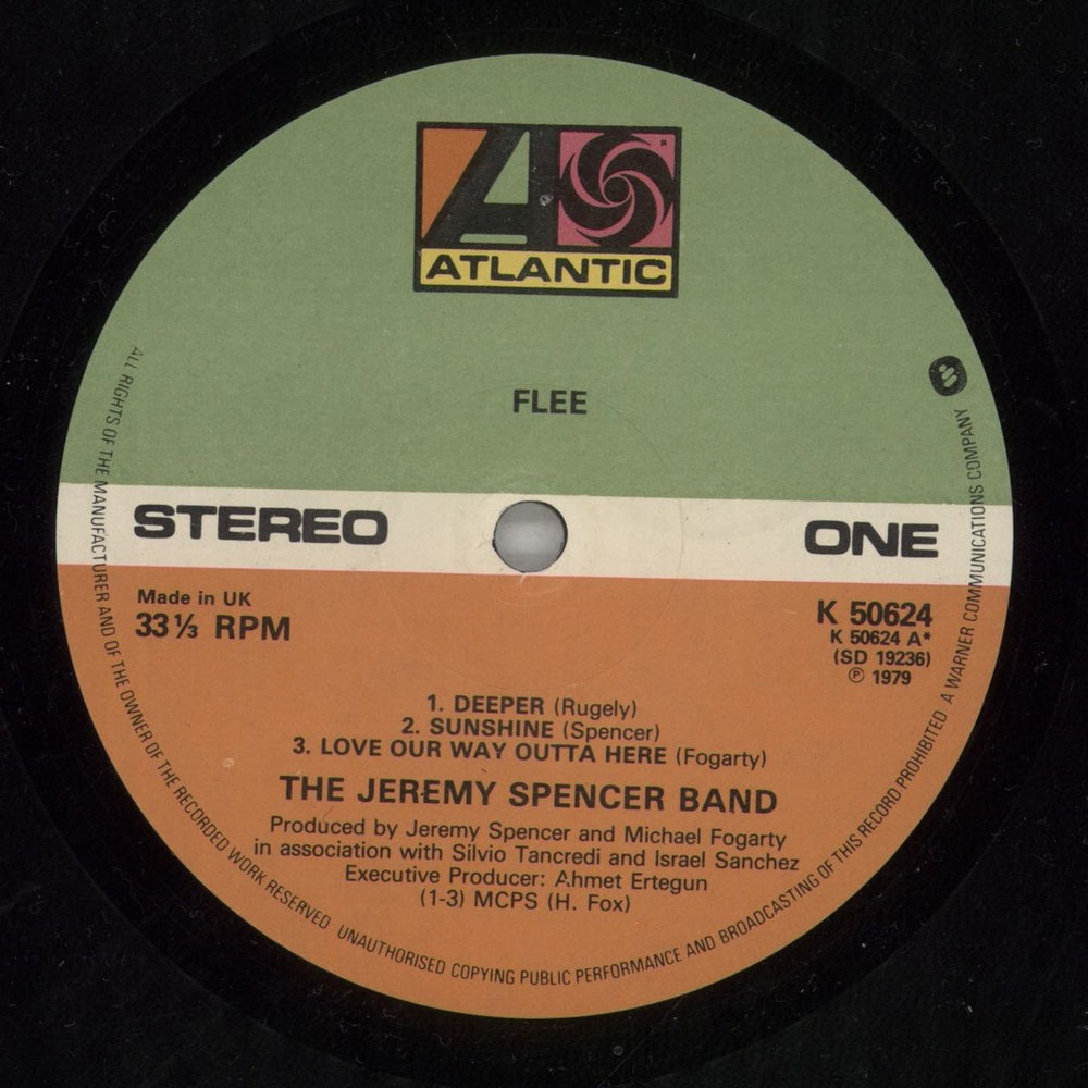 Jeremy Spencer Flee UK vinyl LP album (LP record) JRMLPFL231596