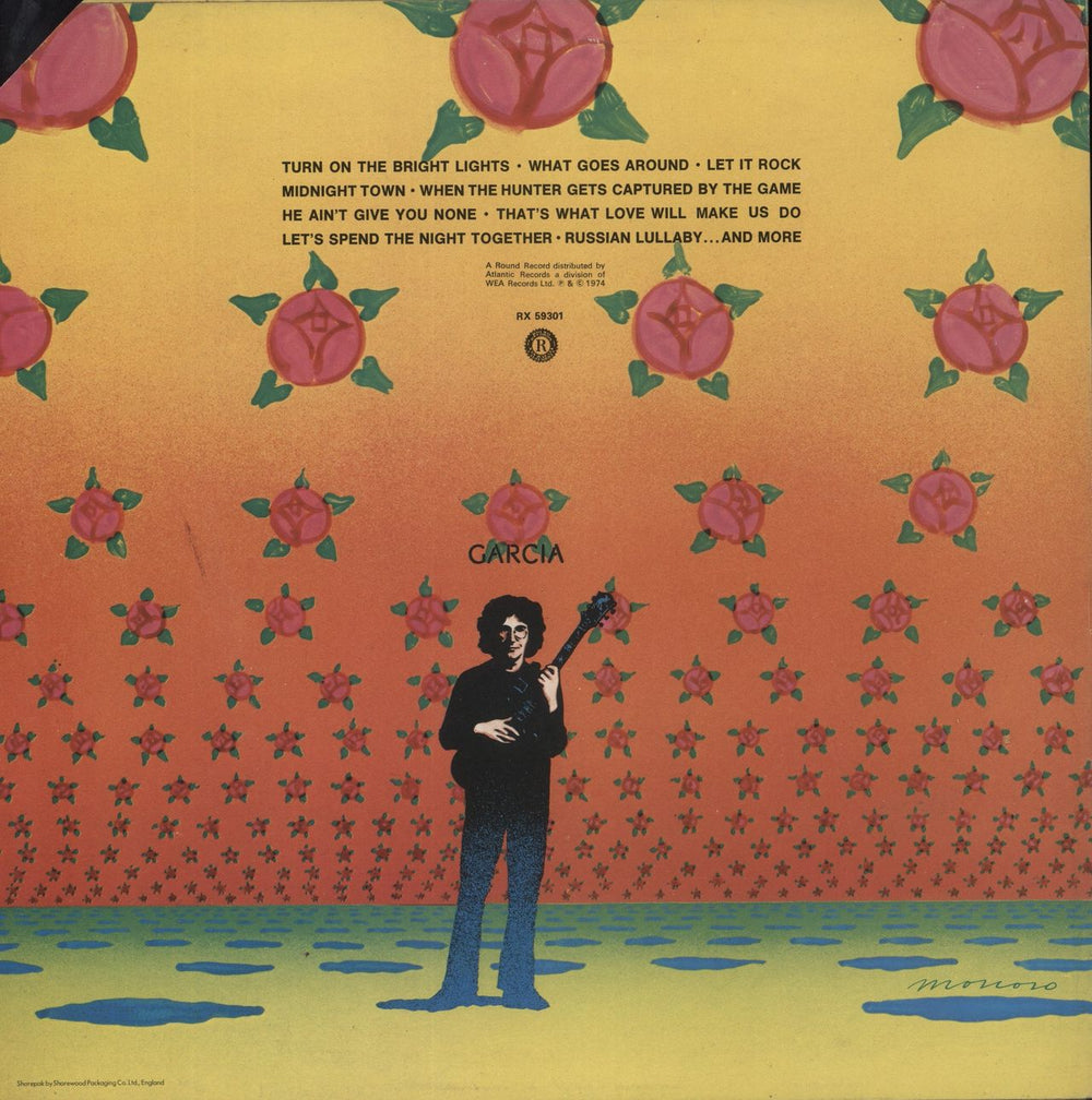 Jerry Garcia Garcia UK vinyl LP album (LP record)