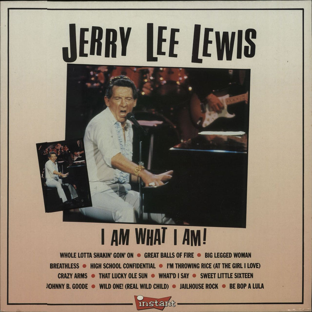 Jerry Lee Lewis I Am What I Am UK vinyl LP album (LP record) INS5008