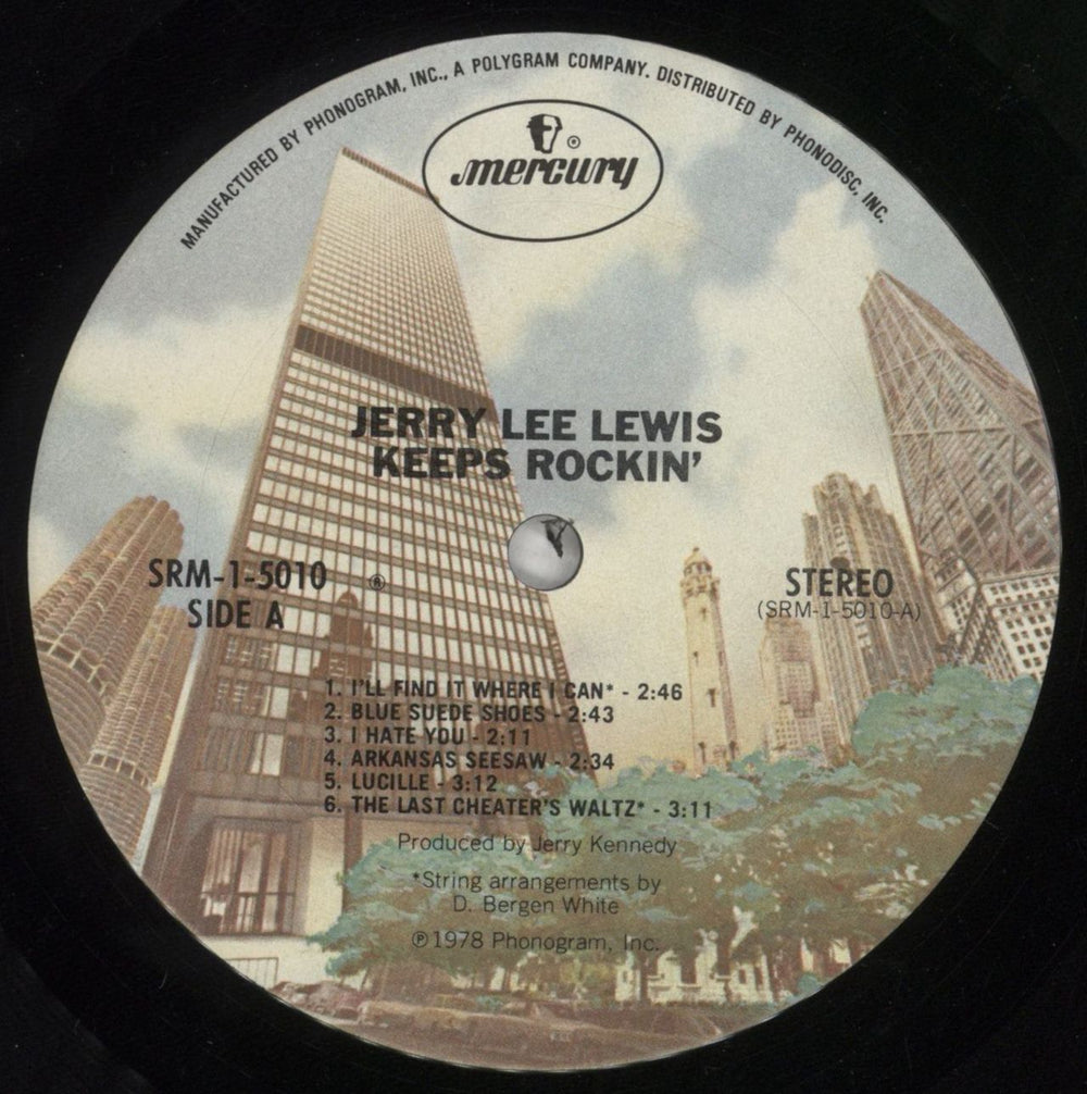 Jerry Lee Lewis Keeps Rockin' US vinyl LP album (LP record) JLLLPKE851765