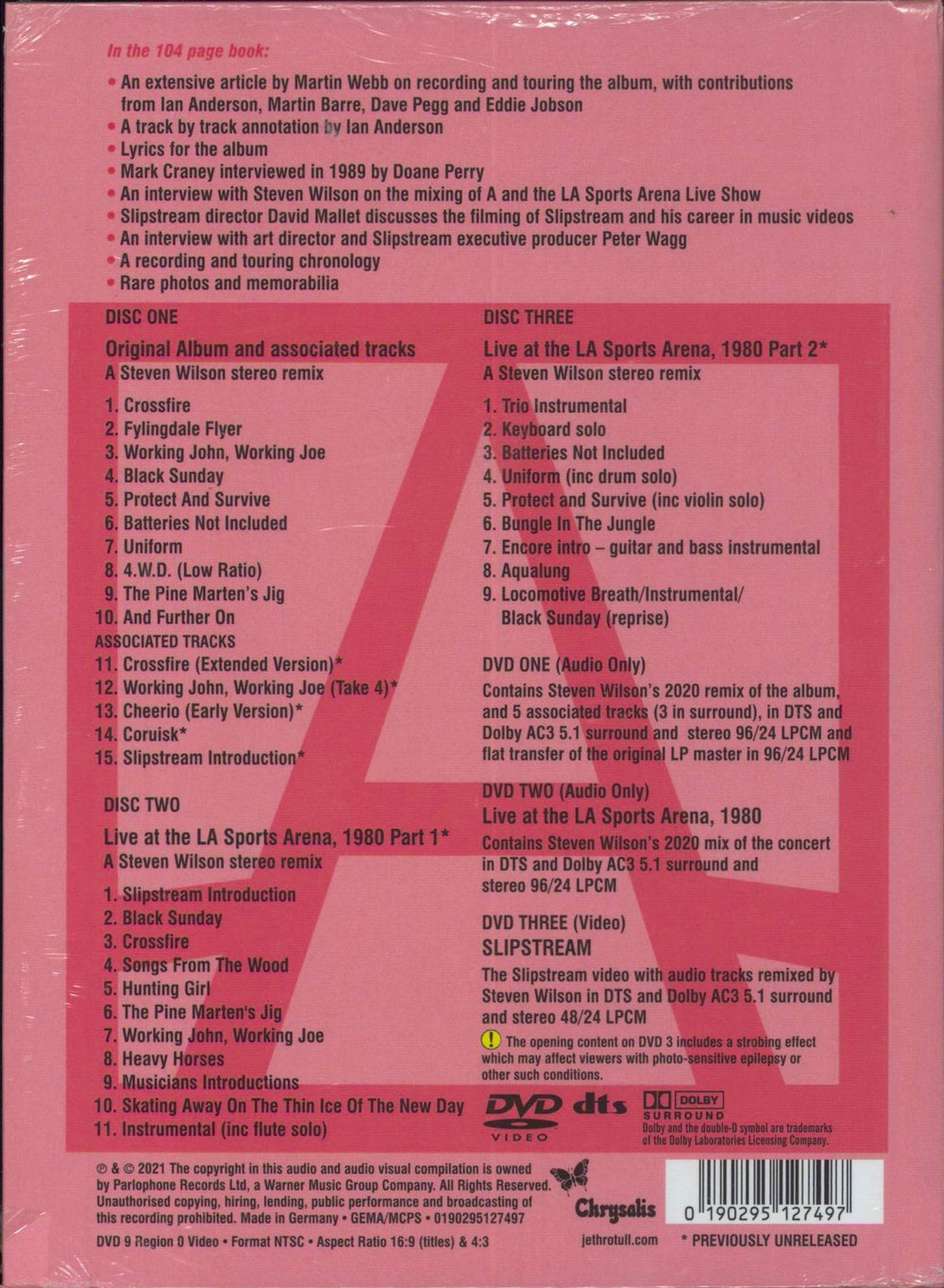 Jethro Tull A La Mode - 40th Anniversary Edition Deluxe [3CD/3DVD] - Sealed UK CD Album Box Set 190295127497