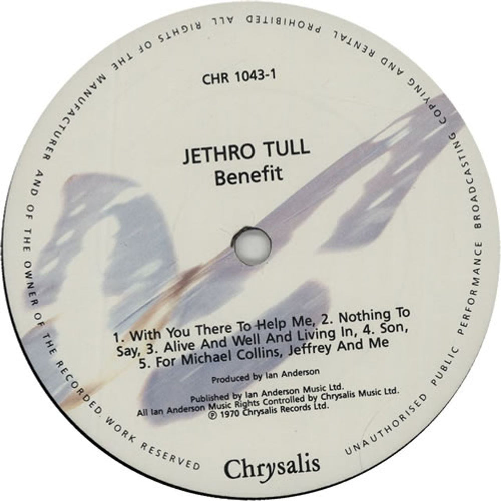 Jethro Tull Benefit - 4th UK vinyl LP album (LP record) TULLPBE628283