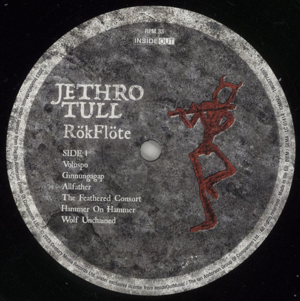 Jethro Tull RökFlöte UK vinyl LP album (LP record) TULLPRK860940