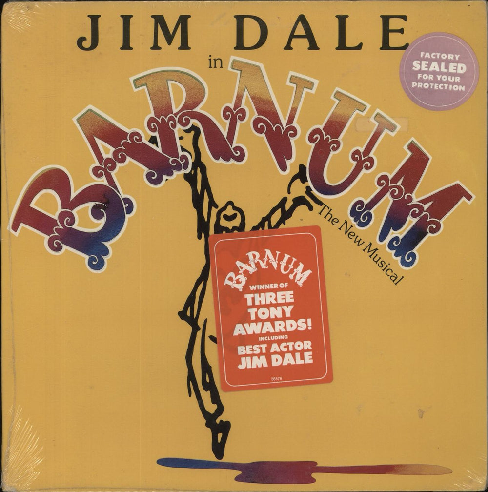 Jim Dale Barnum US vinyl LP album (LP record) JS36576