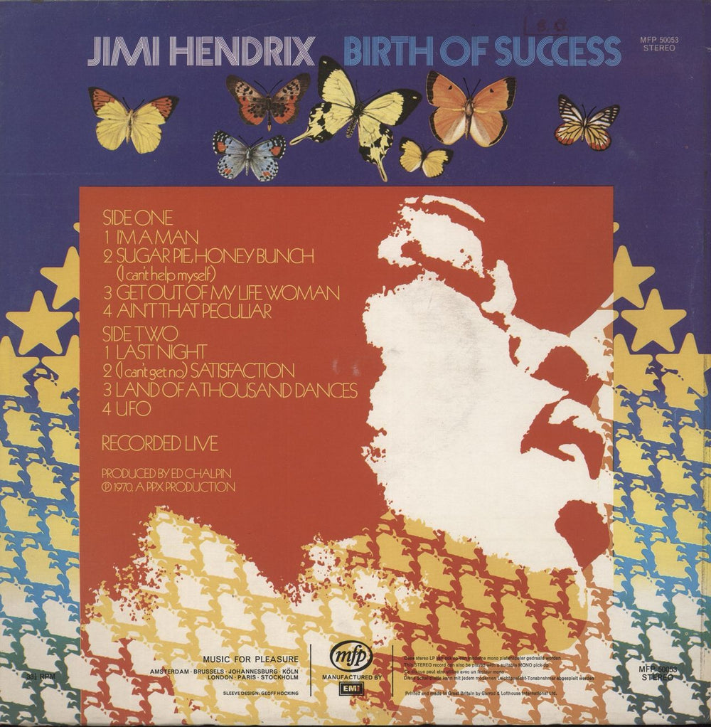 Jimi Hendrix Birth Of Success UK vinyl LP album (LP record)