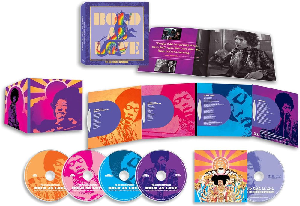Jimi Hendrix Bold As Love - Deluxe 4-CD / 1-Blu-Ray Edition - Dolby Atmos Mixes - Sealed UK CD Album Box Set 19802939372