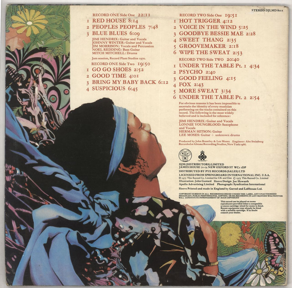 Jimi Hendrix For Real - Ruby Red - EX UK 2-LP vinyl record set (Double LP Album)