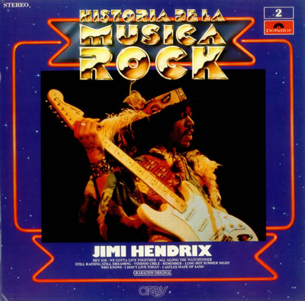 Jimi Hendrix Historia De La Musica Rock Spanish vinyl LP album (LP record) 2861292