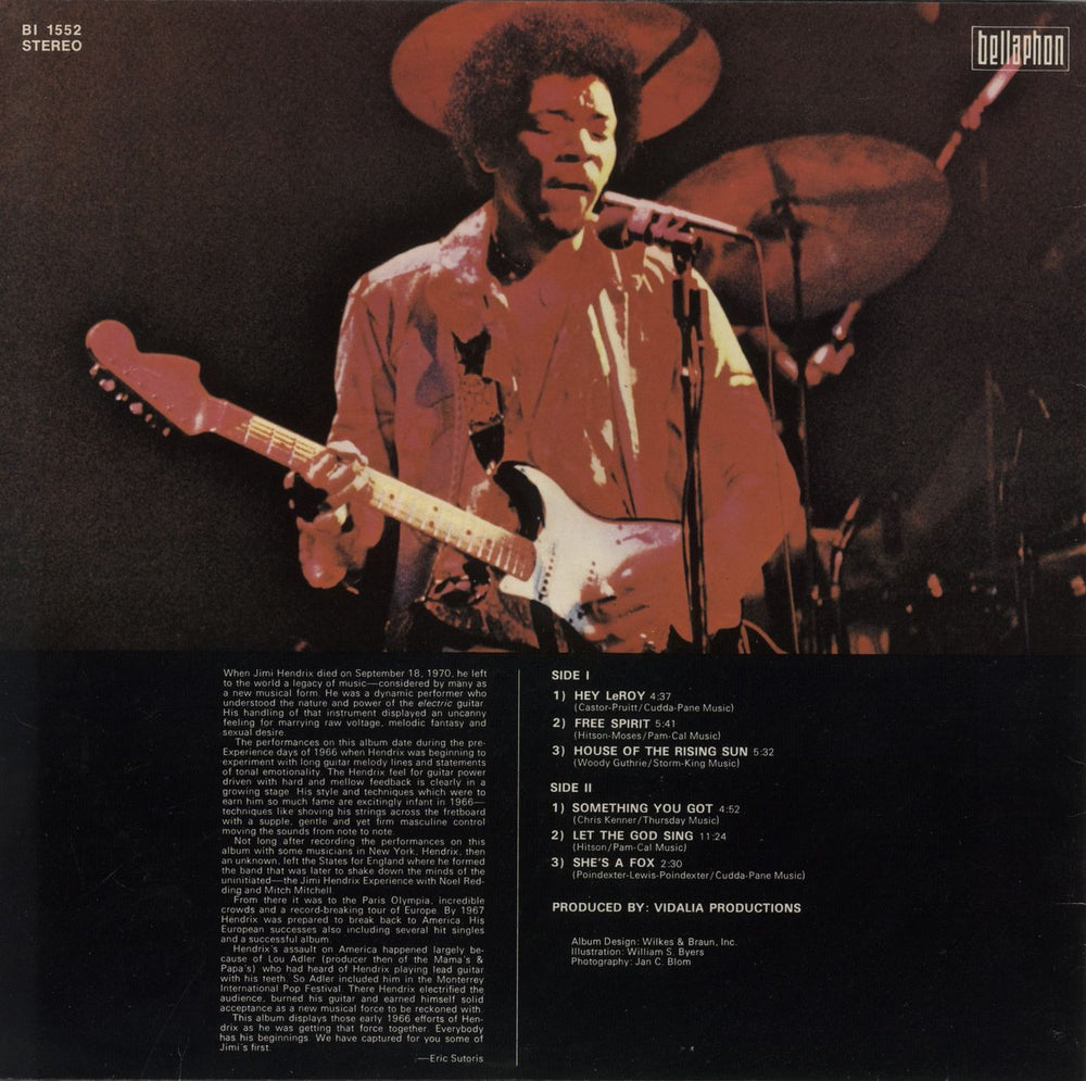 Jimi Hendrix In The Beginning German vinyl LP album (LP record)