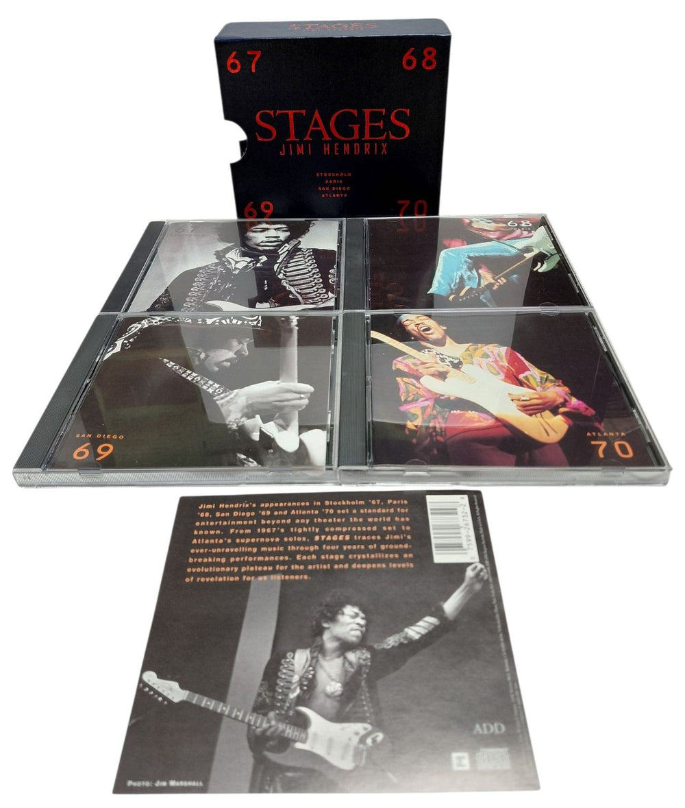 Jimi Hendrix Stages US CD Album Box Set HENDXST444722
