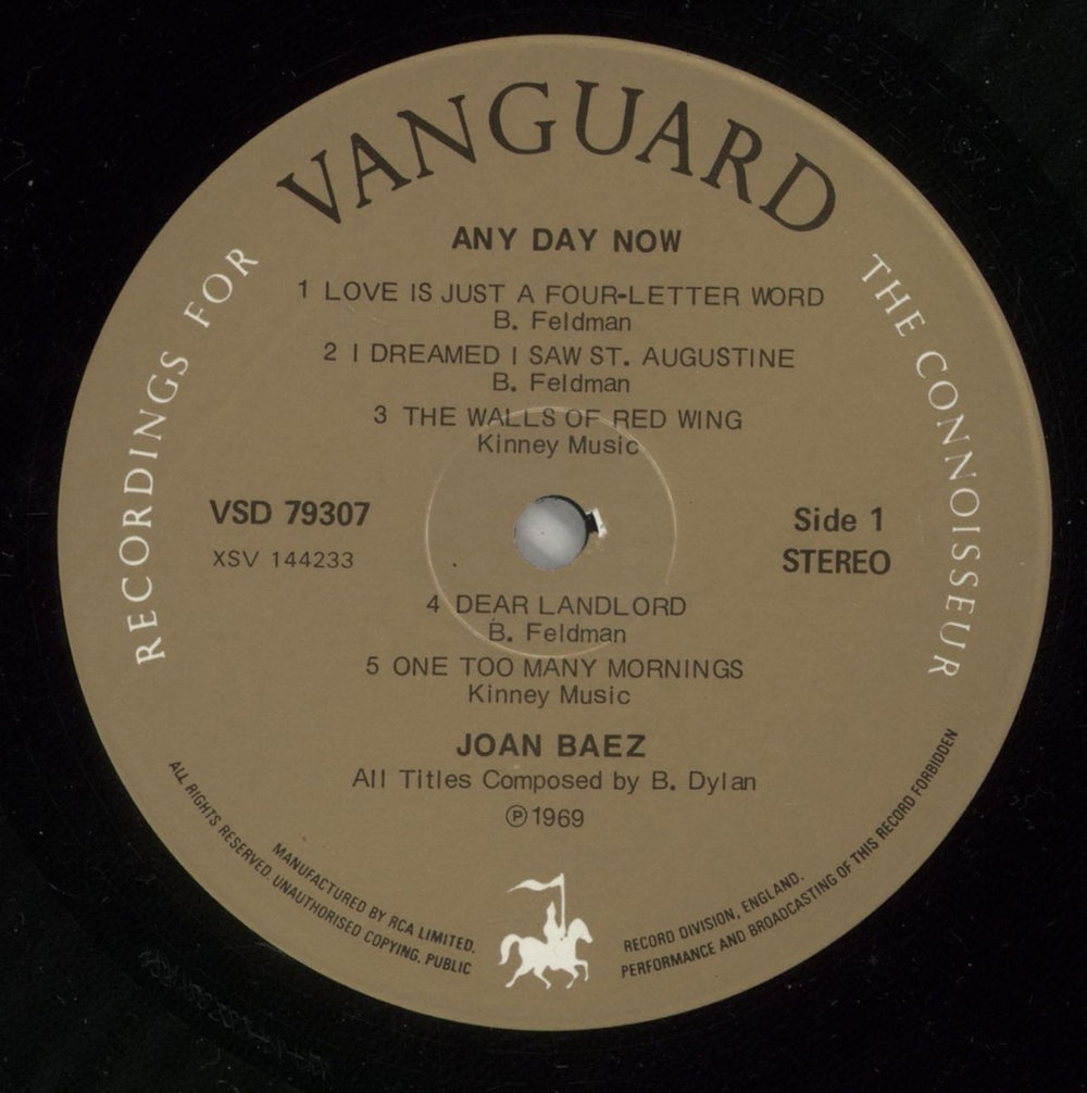 Joan Baez Any Day Now UK 2-LP vinyl record set (Double LP Album) JBZ2LAN875030