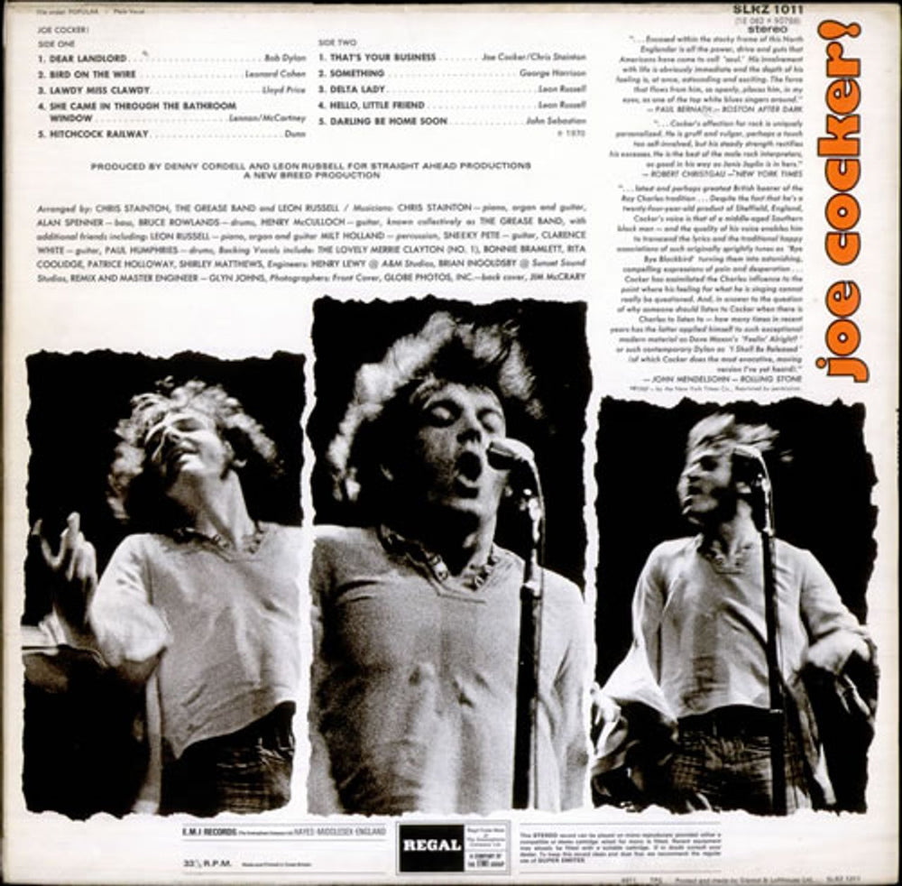 Joe Cocker Joe Cocker! UK vinyl LP album (LP record) JOELPJO518995