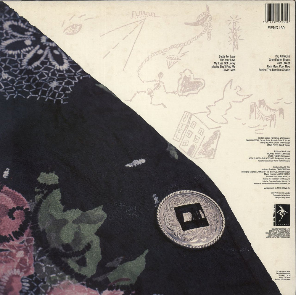 Joe Ely Dig All Night UK vinyl LP album (LP record) 5014757031304