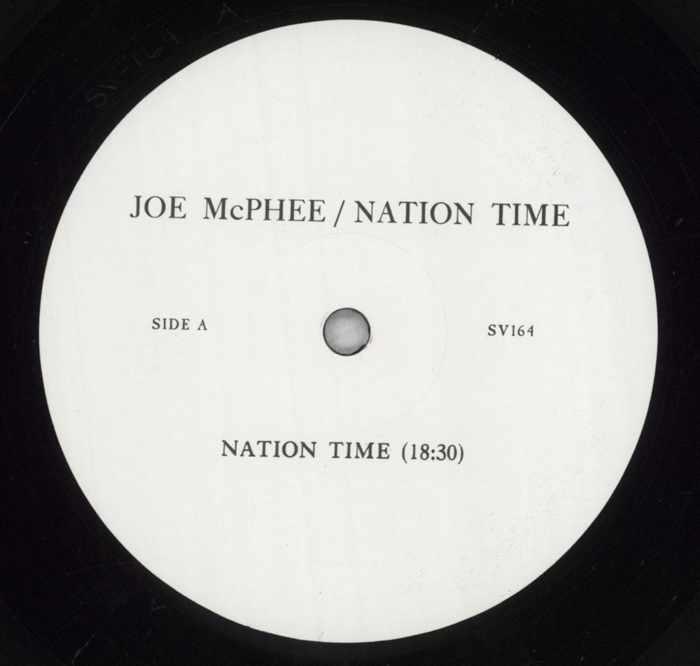 Joe McPhee Nation Time - EX US vinyl LP album (LP record) Q4GLPNA842482