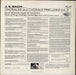 Johann Sebastian Bach J. S. Bach: Chorales & Chorale Preludes: Volume 3 - Advent & Christmas UK vinyl LP album (LP record)