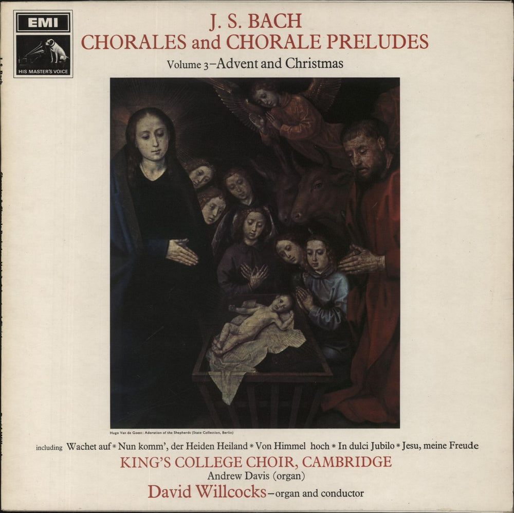 Johann Sebastian Bach J. S. Bach: Chorales & Chorale Preludes: Volume 3 - Advent & Christmas UK vinyl LP album (LP record) HQS1166