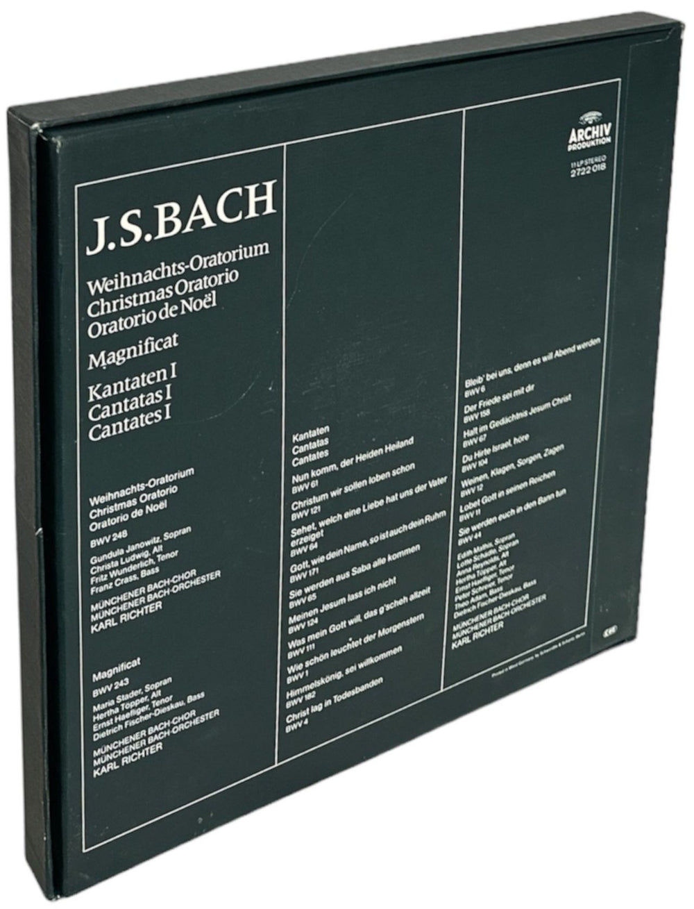 Johann Sebastian Bach J. S. Bach: Weihnachts-Oratorium - Magnificat - Kantaten I German Vinyl Box Set