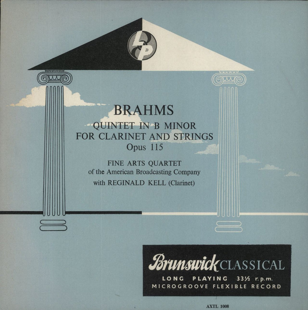 Johannes Brahms Brahms: Quintet In B Minor, Op. 115 For Clarinet And Strings UK vinyl LP album (LP record) AXTL1008