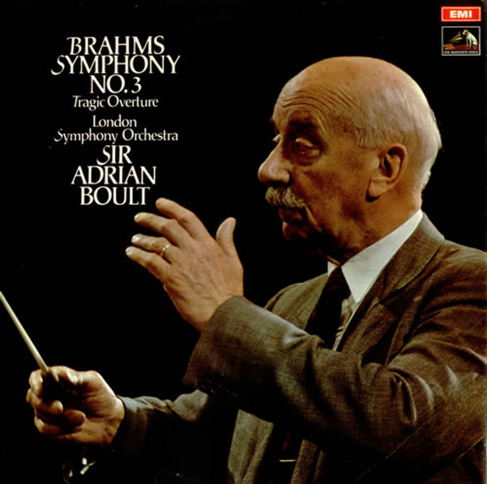 Johannes Brahms Symphony No. 3 in F Major / Tragic Overture UK vinyl LP album (LP record) ASD2660