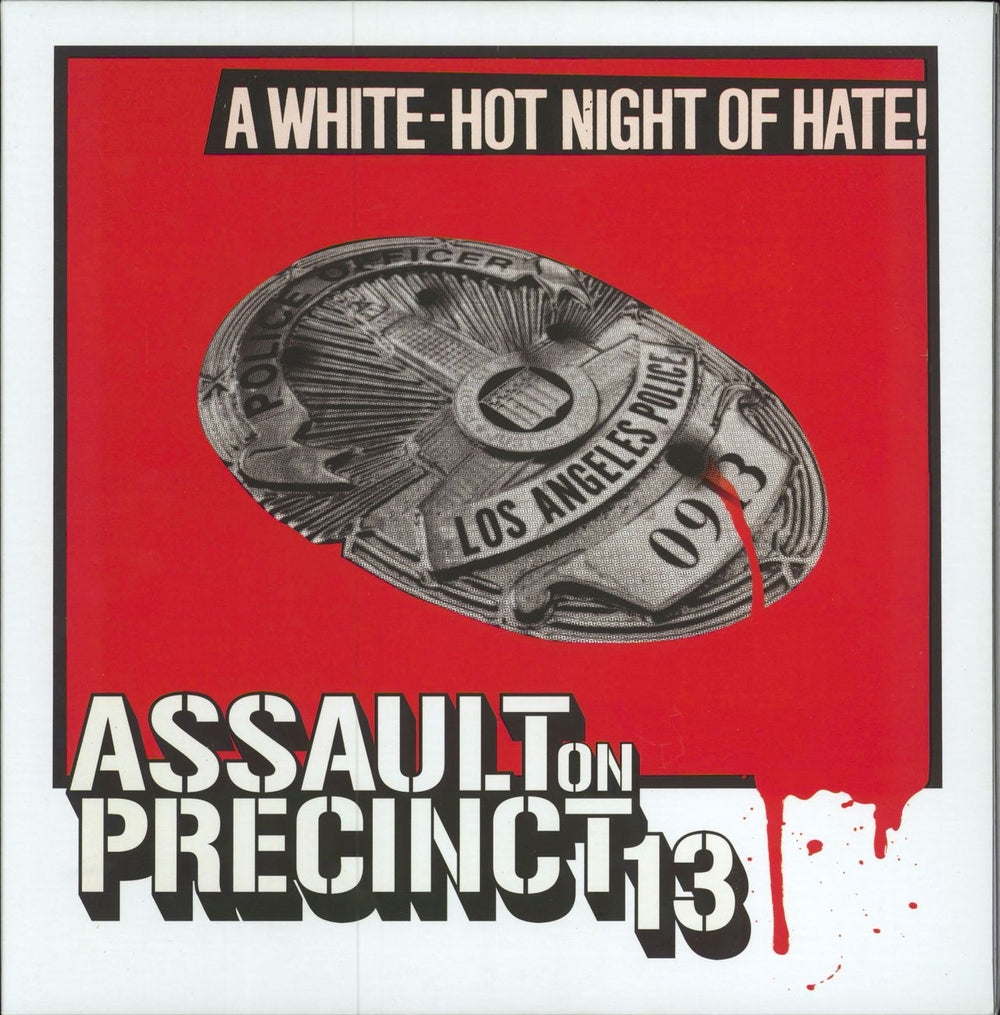 John Carpenter Assault On Precinct 13 - Vanilla Vinyl US vinyl LP album (LP record) DW018