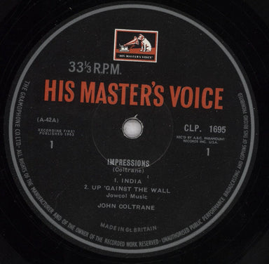 John Coltrane Impressions - 1st - Mono UK vinyl LP album (LP record) JCOLPIM836373