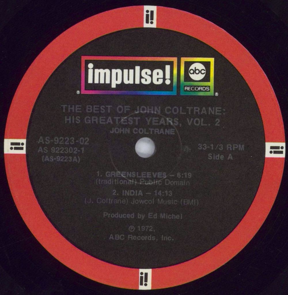 John Coltrane The Best Of John Coltrane - His Greatest Years, Vol. 2 US 2-LP vinyl record set (Double LP Album) JCO2LTH832844