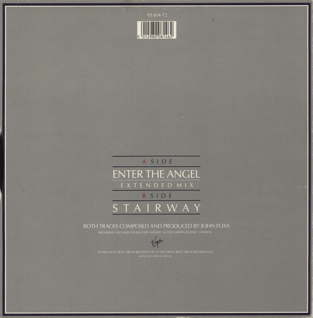 John Foxx Enter The Angel UK 12" vinyl single (12 inch record / Maxi-single) 5012980081462