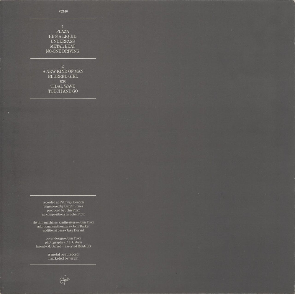 John Foxx Metamatic - EX UK vinyl LP album (LP record)