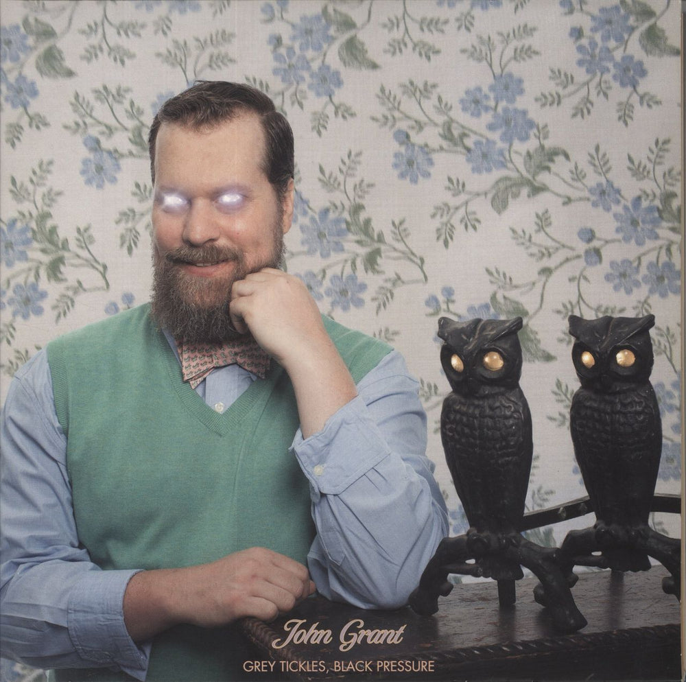 John Grant Grey Tickles, Black Pressure - White Vinyl UK 2-LP vinyl record set (Double LP Album) BELLA505V