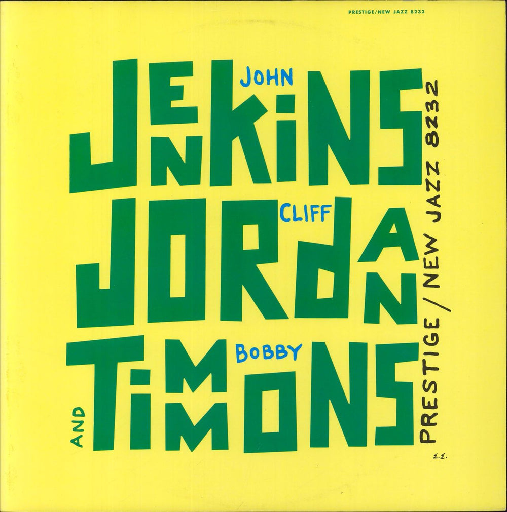 John Jenkins Jenkins, Jordan And Timmons US vinyl LP album (LP record) OJC-251